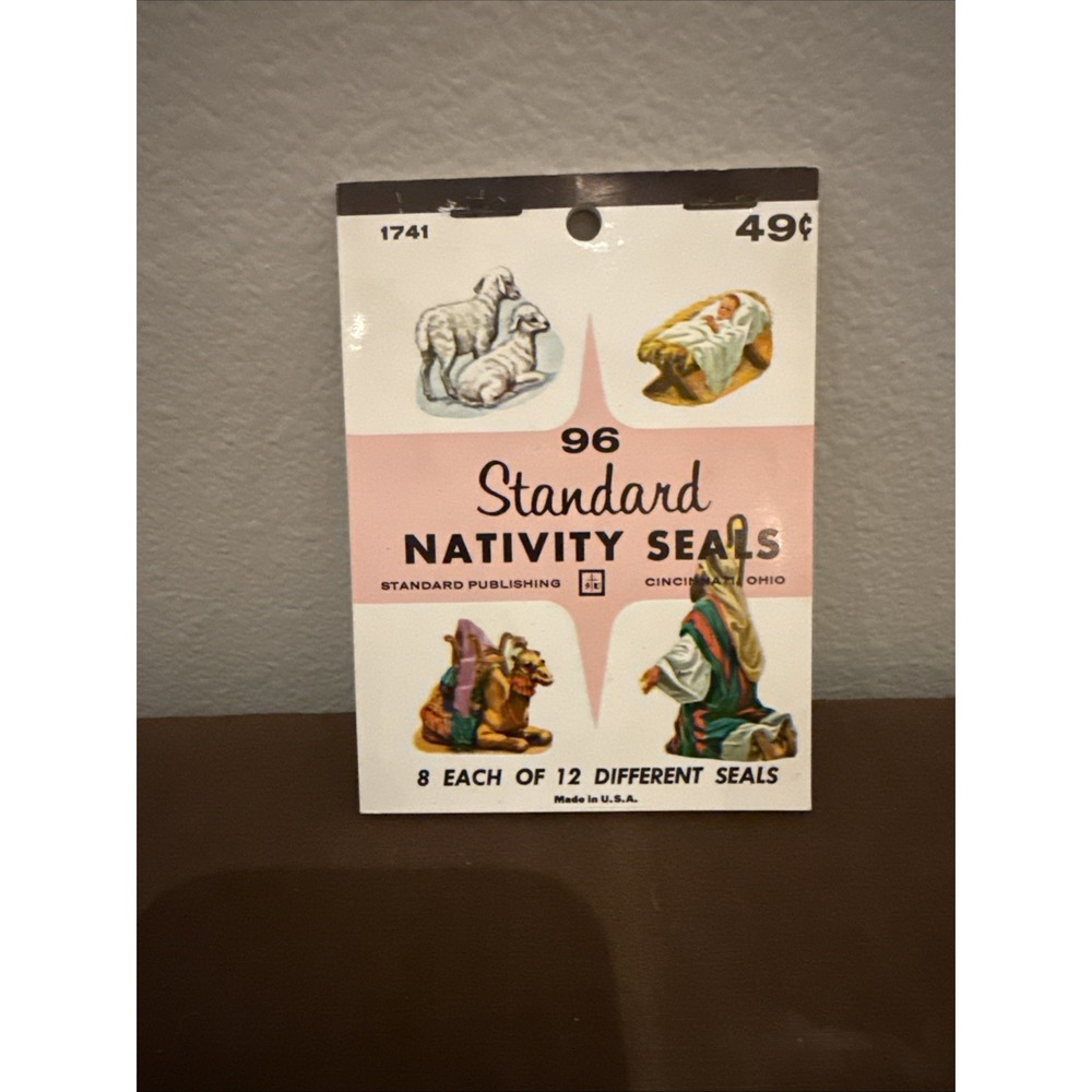 NOS Standard Publishing Nativity Seals 96 Seals 1741 Christmas‎